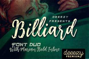 Billiard Font Duo: Your Vintage Design Shortcut