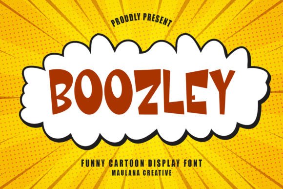 Boozley Cartoon Display Font: A Playful Touch for Creative Projects