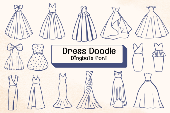 Dress Doodle Font: Your Go-To for Playful, Fashion-Forward Design