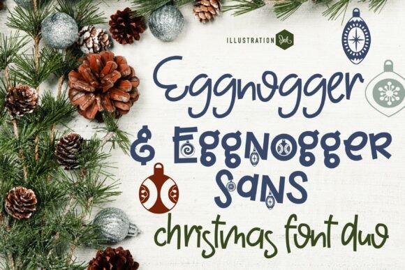 Eggnoger Duo Font: A Cozy Holiday Design Essential