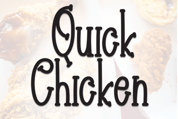 Quick Chicken Font: A Sweet Touch for Creative Projects