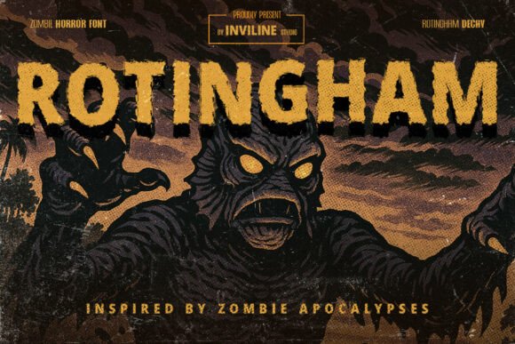 Rotingham Font: Undead Chaos for Your Designs