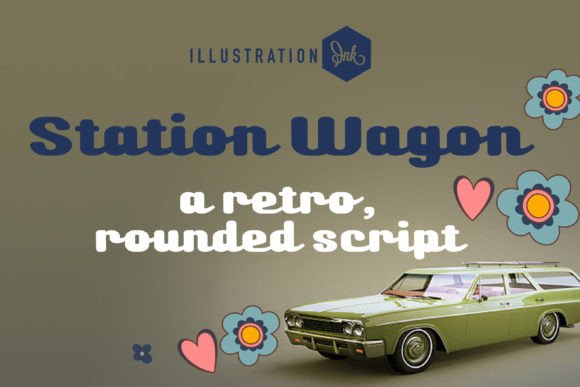 Station Wagon Font: A Retro Cursive for Modern Designs